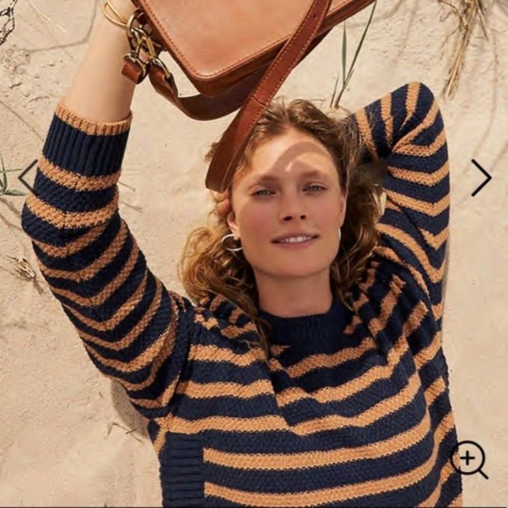 Madewell Striped Pickford Sweater, 2X, New!
